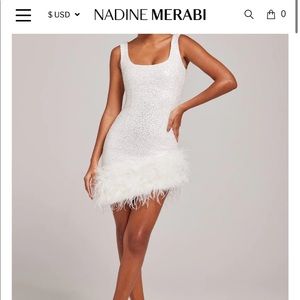 Nadine Merabi Evie dress size medium! Only worn once for small amount of time.